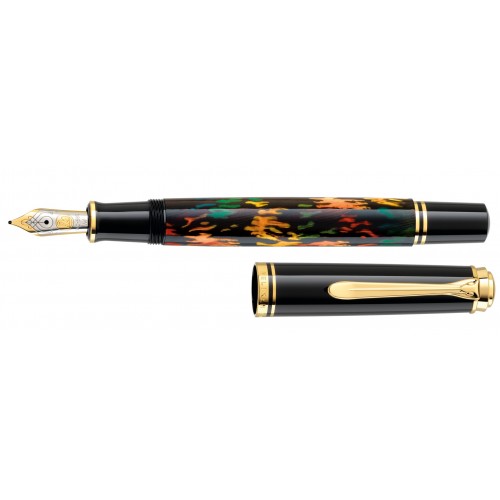 PELIKAN M200 Golden Beryl penna stilografica a stantuffo, pennino