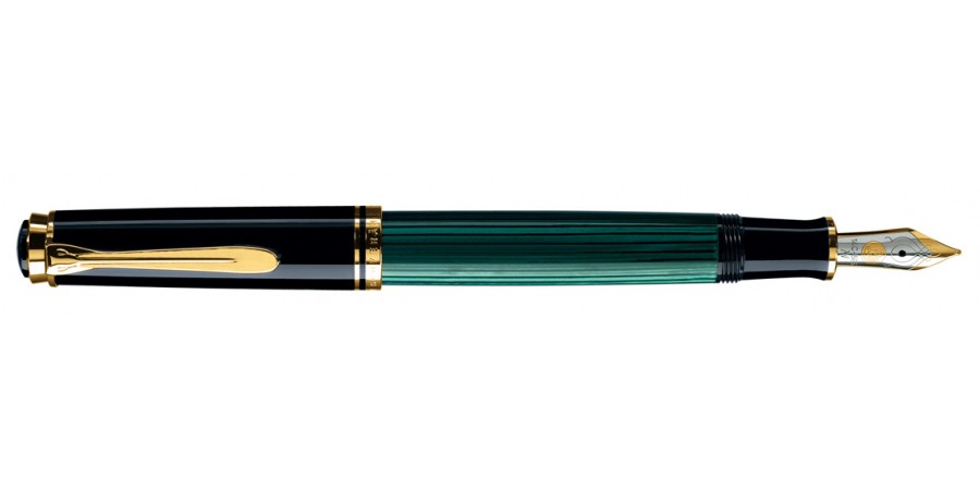 Pelikan Souveran M400 Green & Black - Penna Stilografica